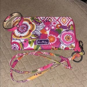 Vera Bradley wallet and Lanyard.